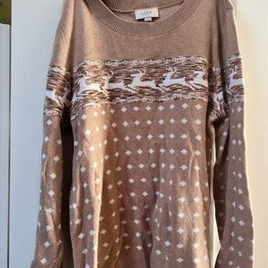 Loft Outlet Christmas deer sweater